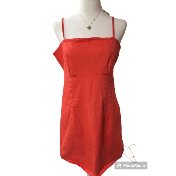 Wild Fable Large Orange Shoulder Strap Dress - Picture 11 of 11